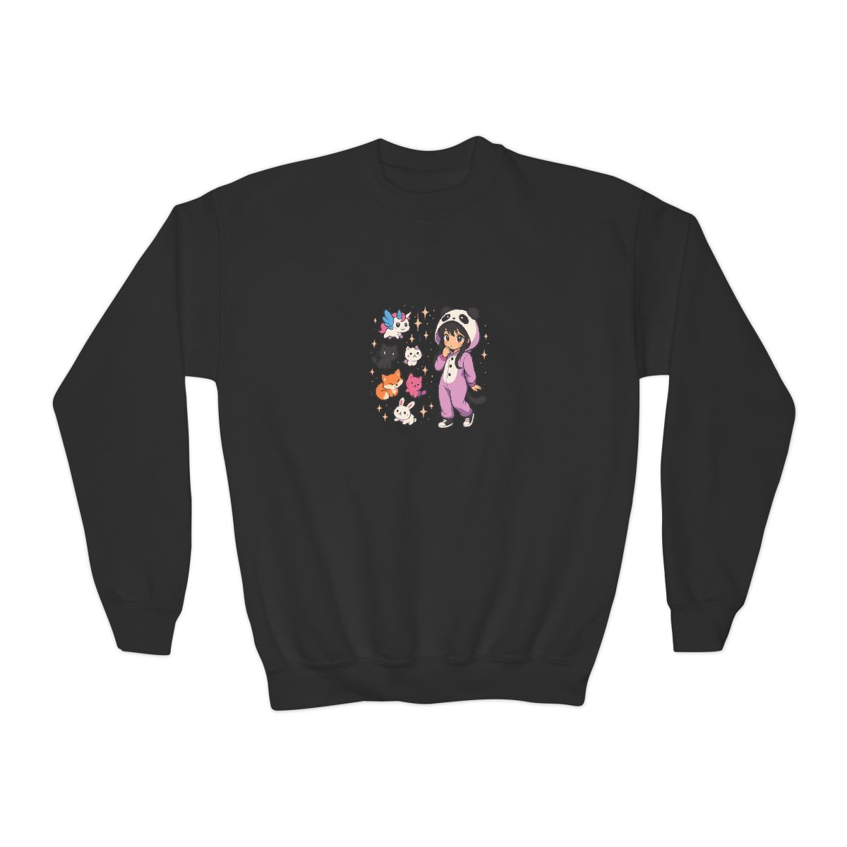 Vibrant Purple Zip-Up Hoodie Pullover Kids Sweatshirt